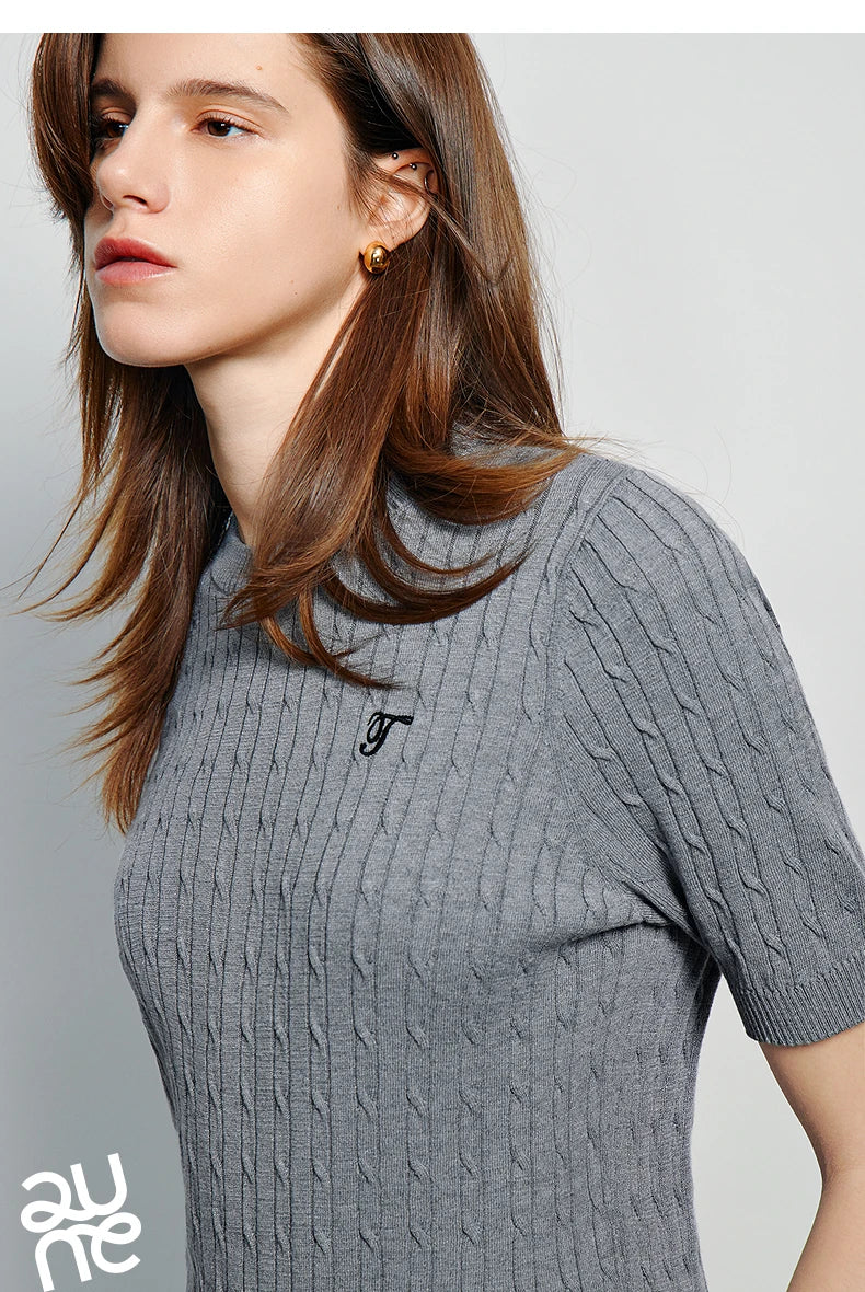 TOYOUTH  Women Knitwear 2025 Summer New Tops 8523801