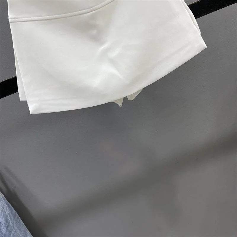 Limiguyue High Quality Brand Y2K A-Line Skirt Women Summer High Waist Mini Skort Split Office Short Skirt Slim Fit Sexy 197A