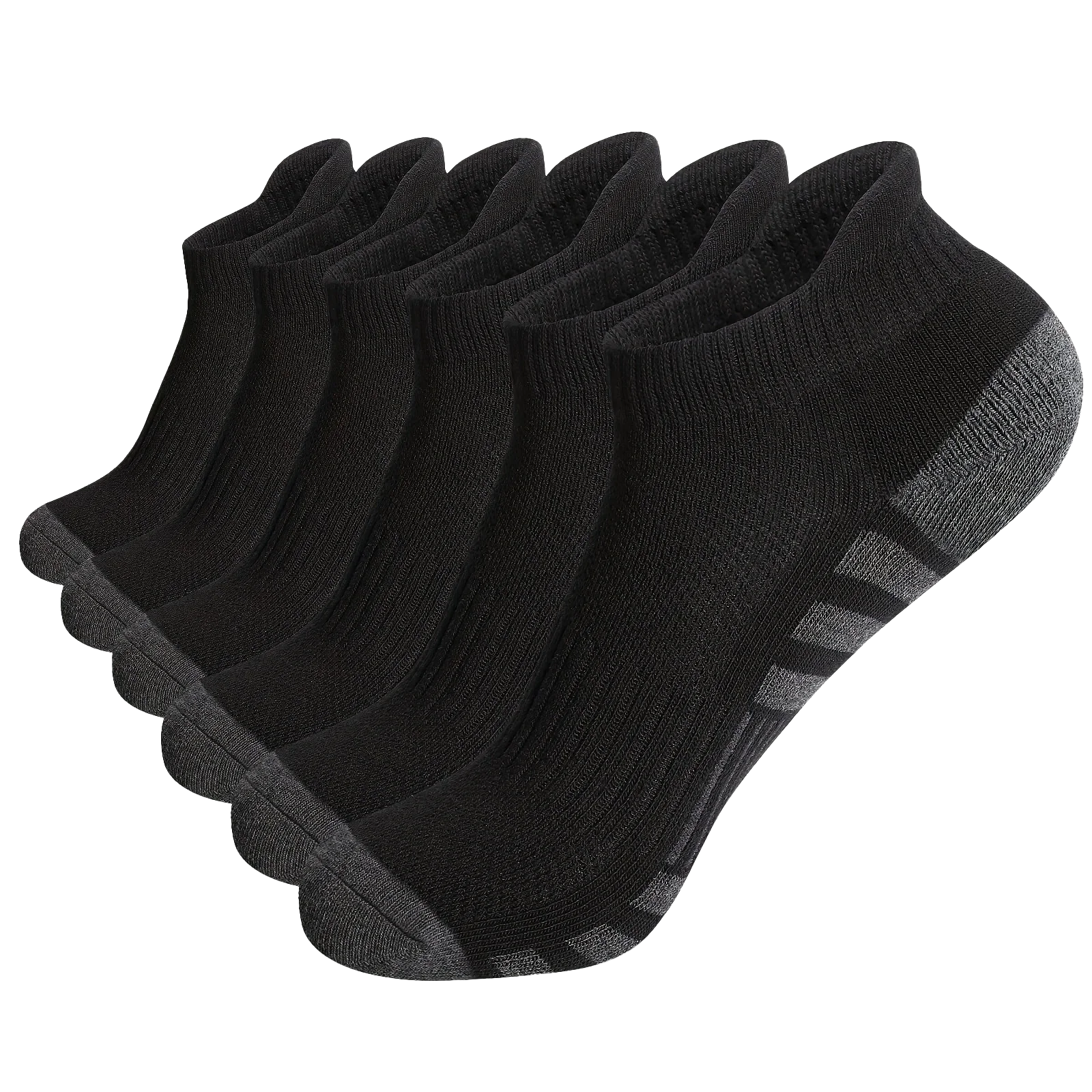 12 Pairs Men's Mesh Breathable Sports Ear Lifting Socks All Season Solid Color Low Cut Casual Mens Short Tube Socks