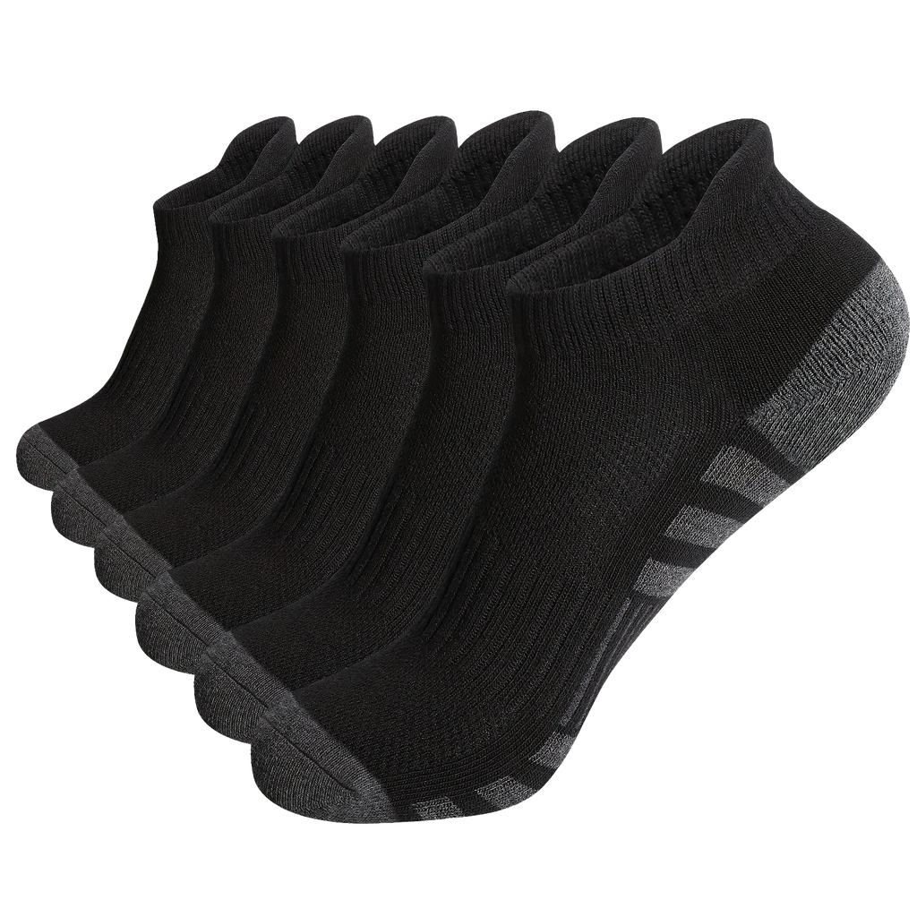 12 Pairs Men's Mesh Breathable Sports Ear Lifting Socks All Season Solid Color Low Cut Casual Mens Short Tube Socks