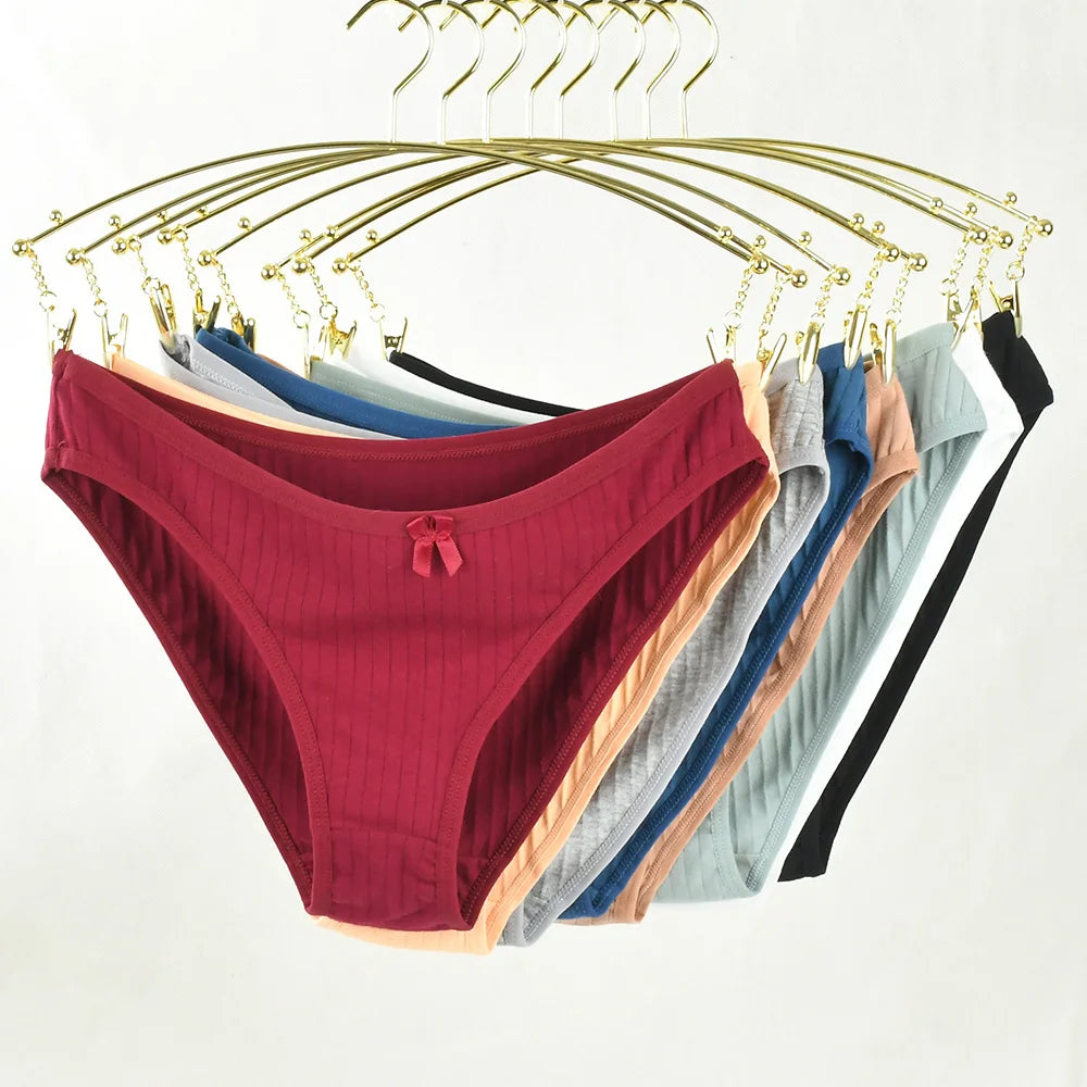 3pcs Women Panties Sexy Underwear Pure Cotton Underwear Panties For Student CuteMid-Waisted Briefs Female Ventilation Underpants