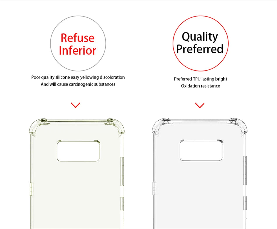 Thick Shockproof Case For Samsung Galaxy S22 S21 S20 S23 Ultra S10 S8 S9 Plus Phone Case For Samsung Note 10 9 8 Silicone Cover