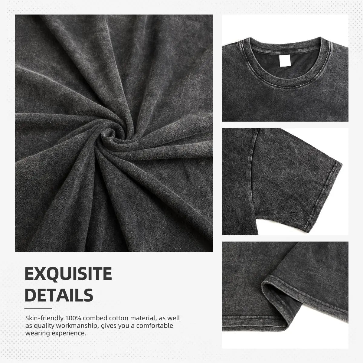 Elder Washed T Shirts Streetwear Hip Hop Fashion T-Shirts Game Tees Tops for Men Women 100% Cotton Harajuku Graphic Printed