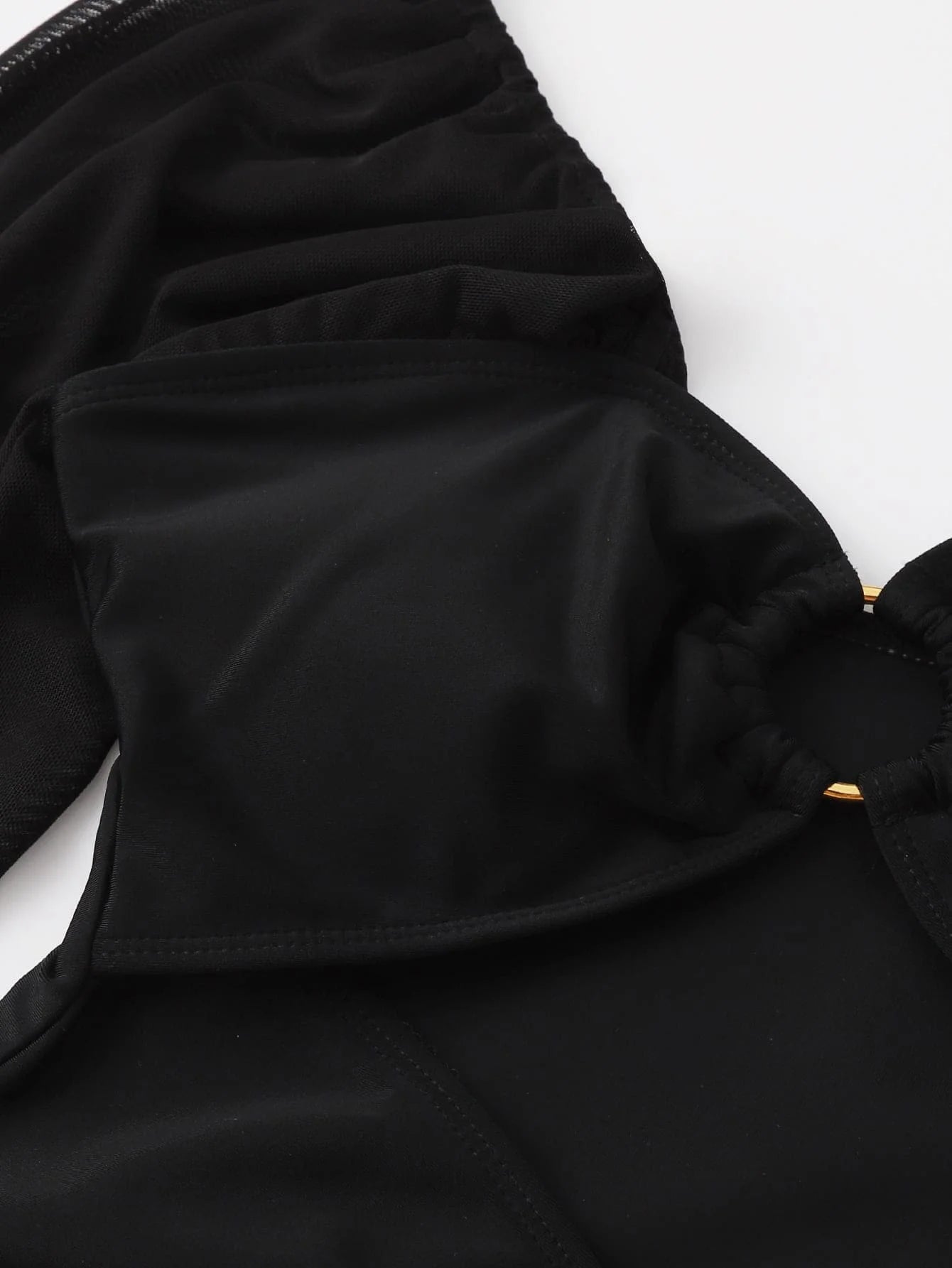 2025 Black Swimsuit One Piece Solid Long Sleeve Swimwear Women Bathing Suit Female Padded Swimming Summer Beachwear Bodysuit