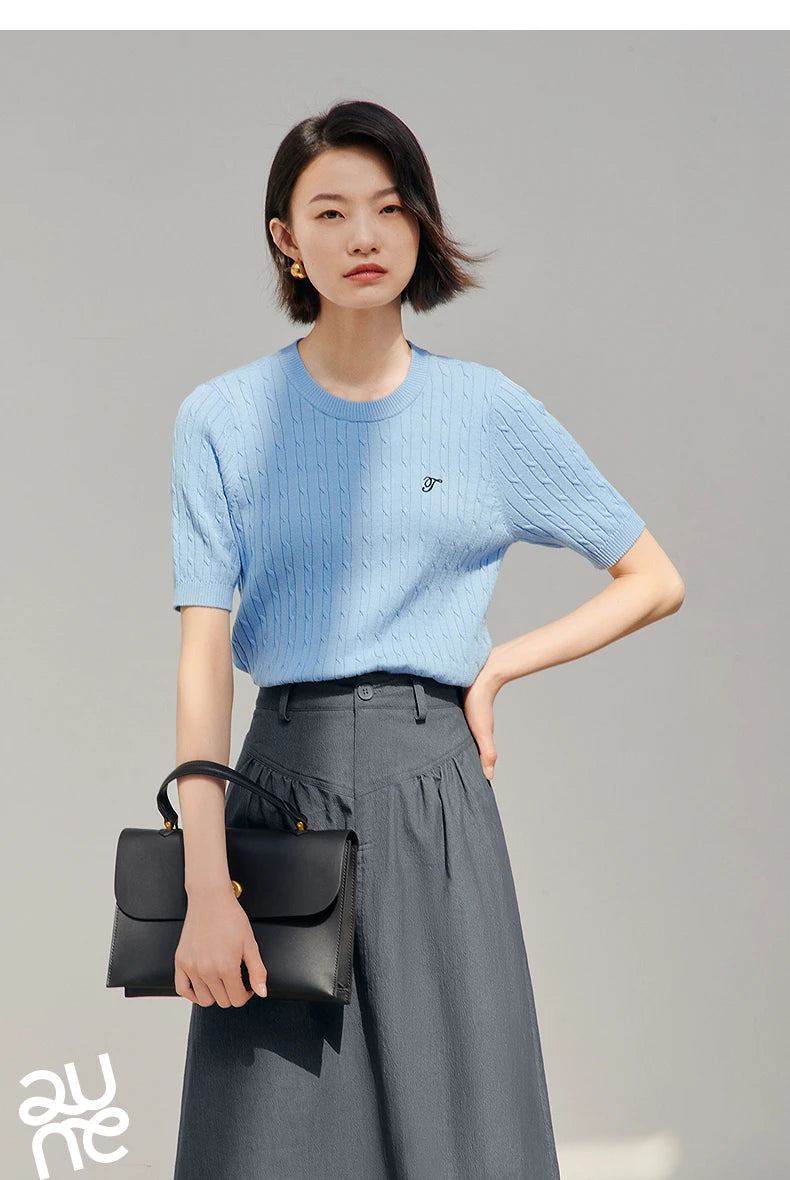 TOYOUTH  Women Knitwear 2025 Summer New Tops 8523801