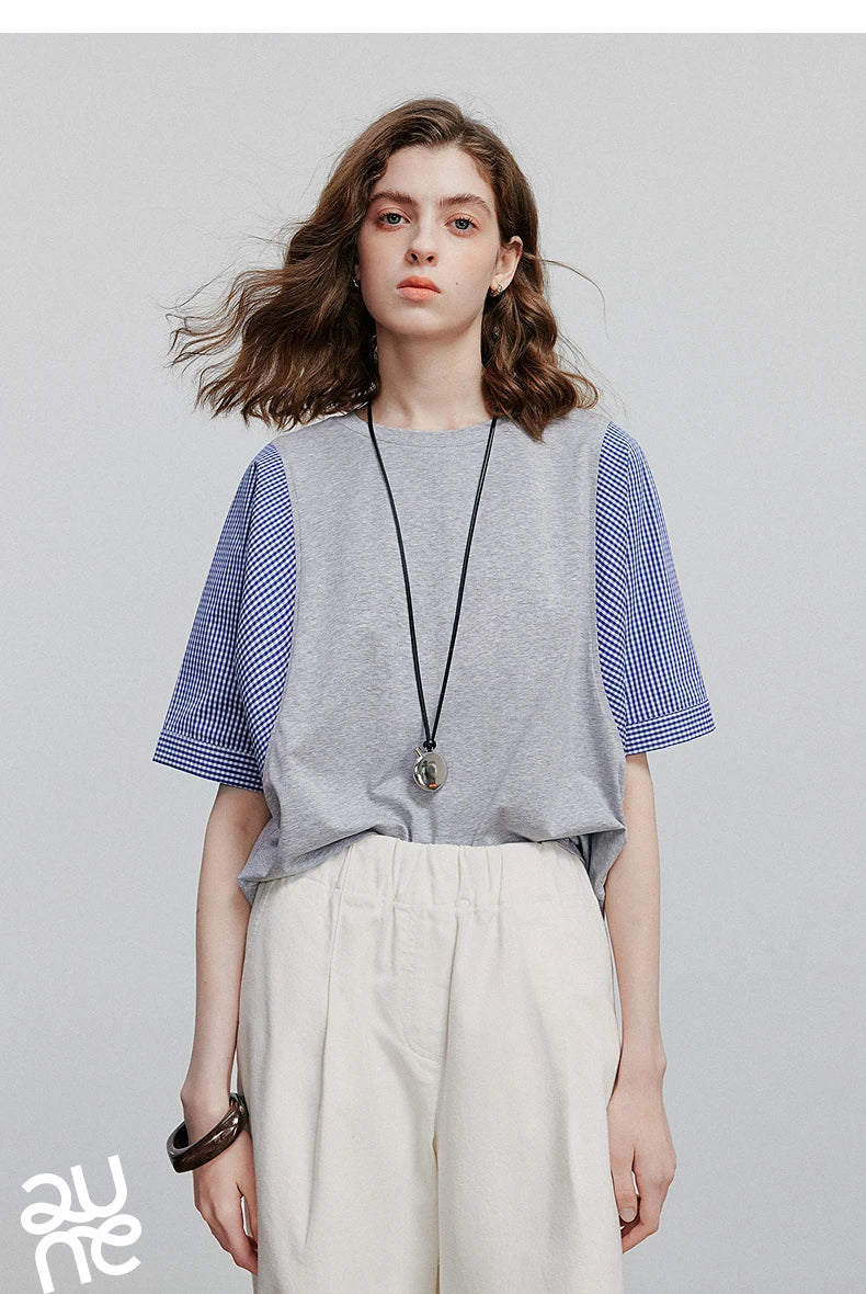 TOYOUTH Women Short Sleeve T shirt 2025 Summer New Casual Tops 8521071