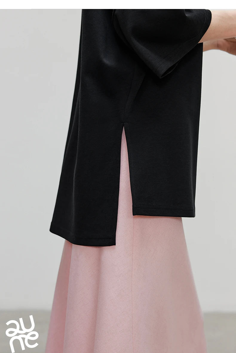 TOYOUTH Women Short Sleeve T shirt 2025 Spring New Tops 8521010