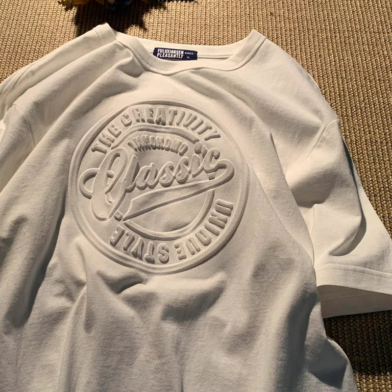 CGC Korean Fashion Oversized Summer T shirts for Women 100% Cotton Short Sleeve Tees Korean Fashion Printed Tops Female Clothing