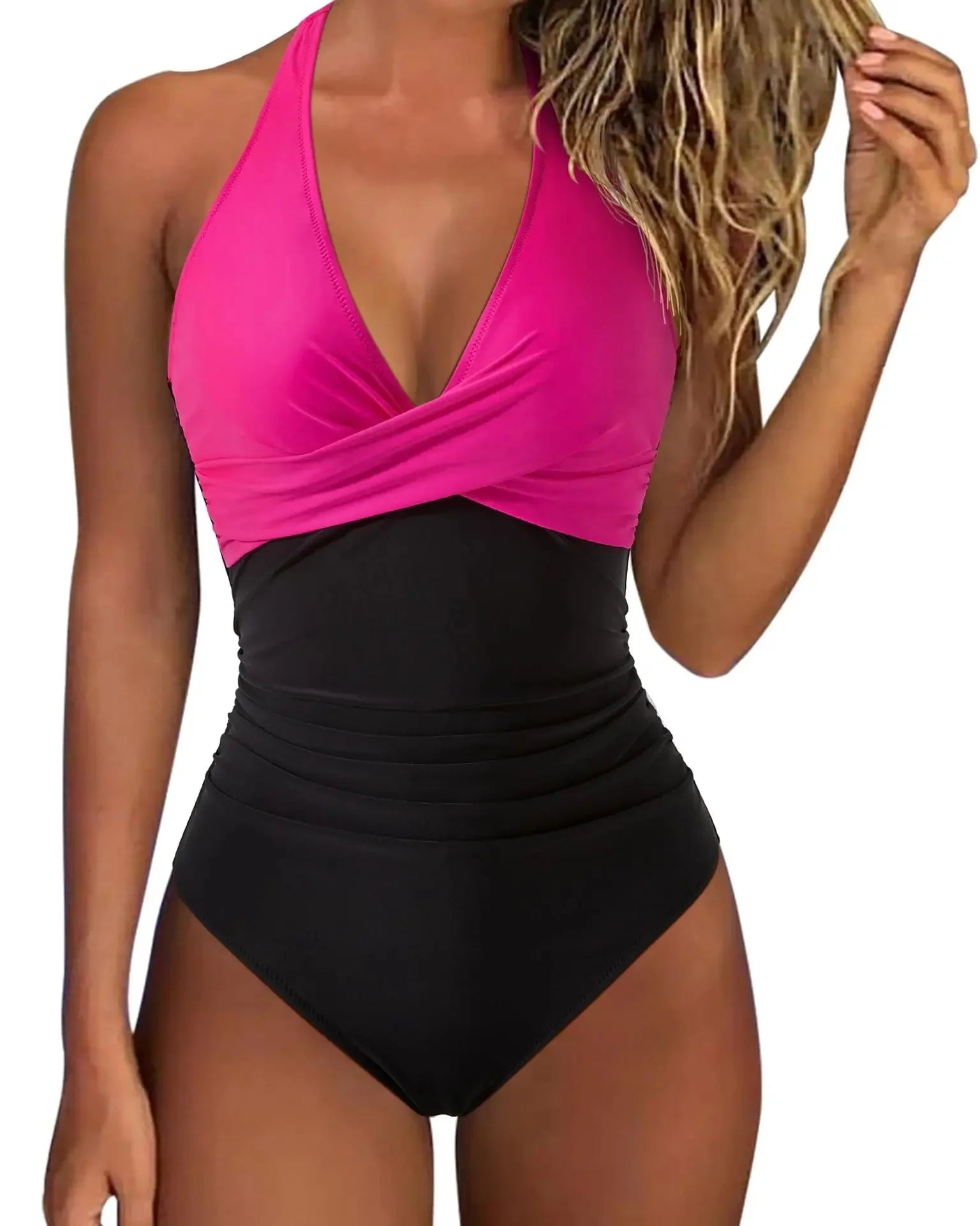 Sexy Swimwear Bandage Cross V-neck One-piece Bikini Swimsuit Popular Model Integrated Design Sportswear And Accessories