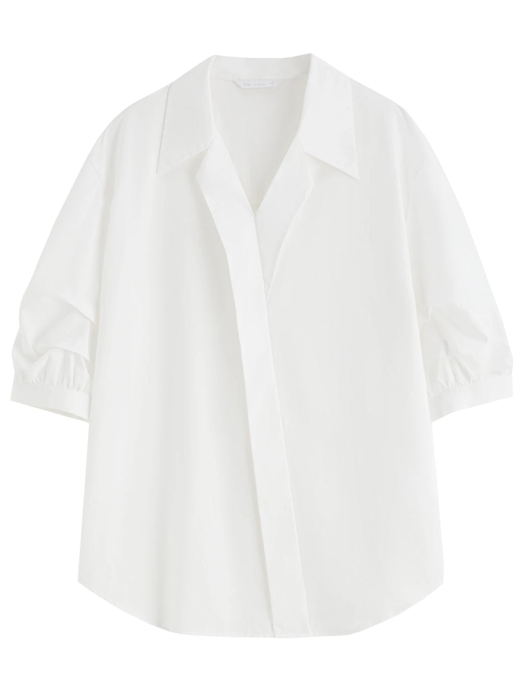 FSLE French Style Elegant Shirt Five-quarter Sleeve Fashion Top for Women 2025 Summer New V-neck Versatile Casual Tops 25FS12536