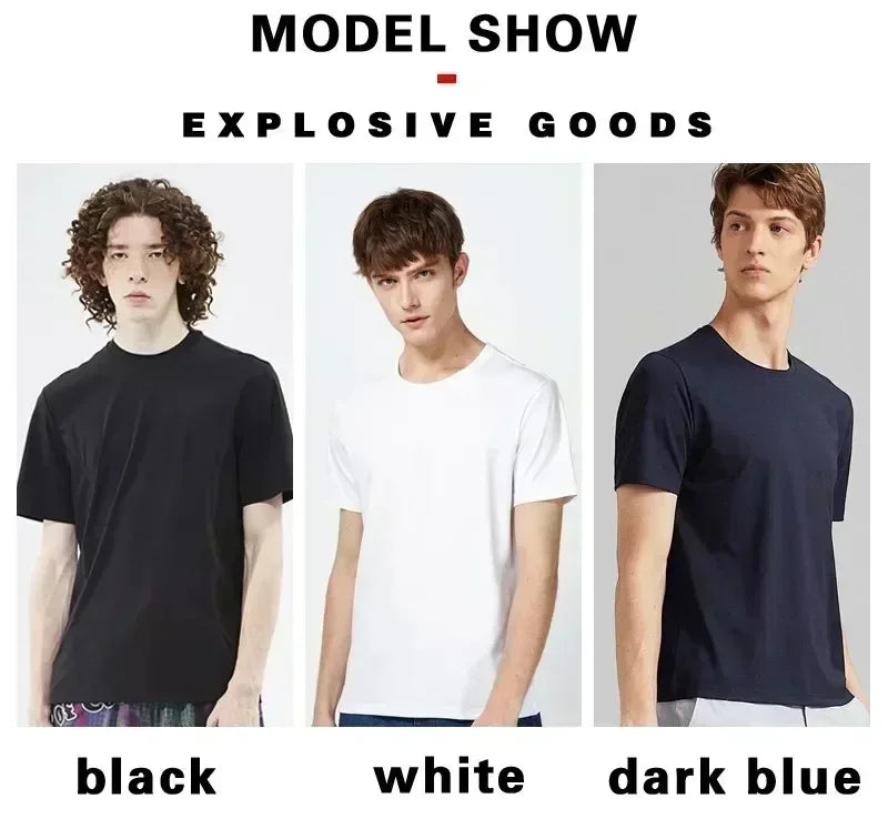 Washed Vintage American Men's And Women's Summer T-Shirts Cotton Crew Neck Breathable Comfortable  Tops For Daily Wearing