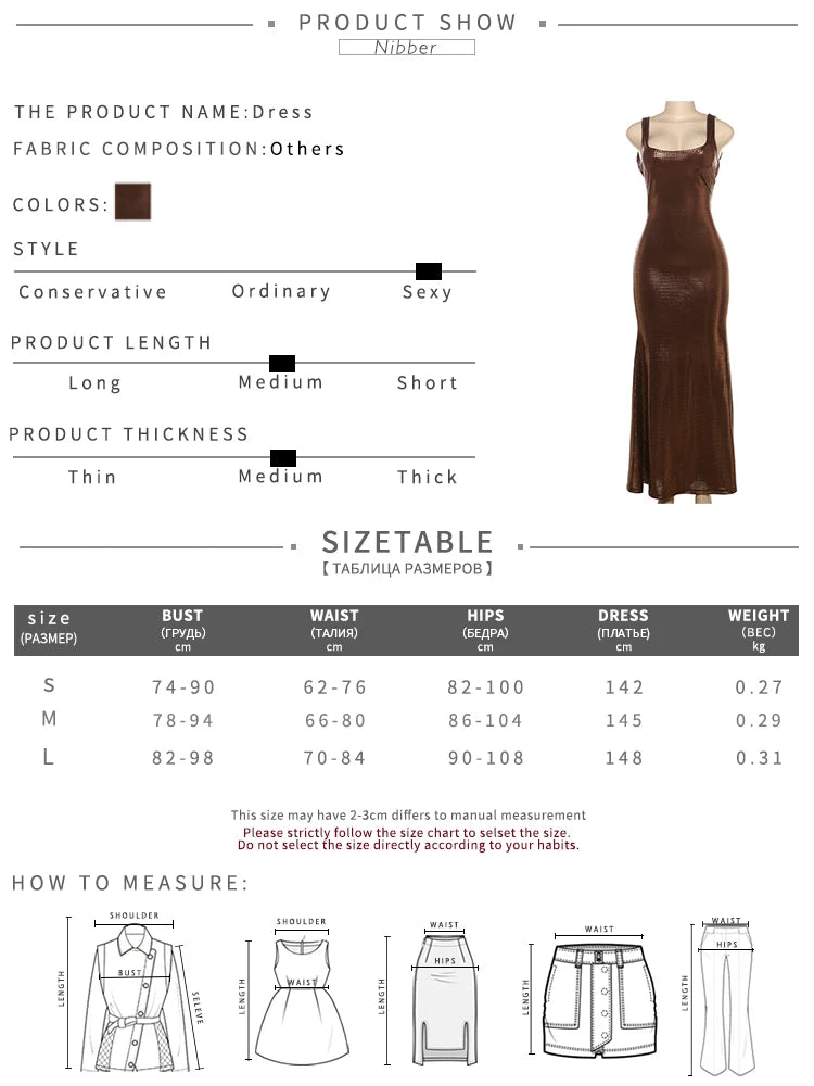 Nibber Sequins Backless Dress Women Sexy Solid Square Collar Sleeveless Skinny 2025 Summer Fashion Glitter Stretch Long Bodycon