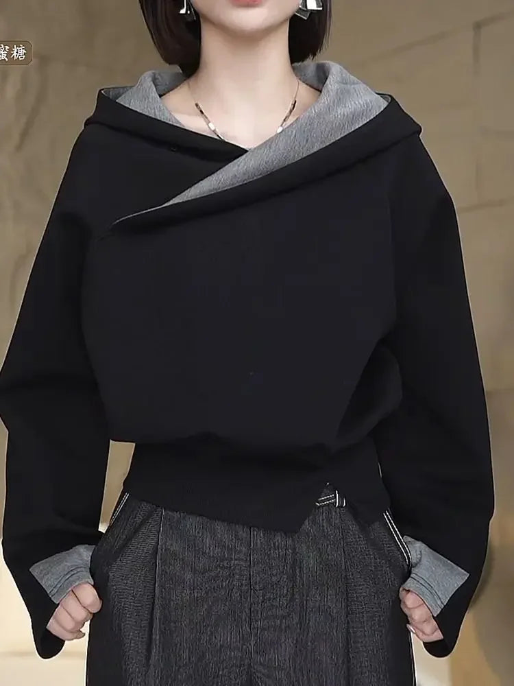 Loose High Quality Hoodies Baggy Plain Hooded Sweatshirt for Women Coat Essential Casual Woman Tops Cheap E Emo Korean Fashion M