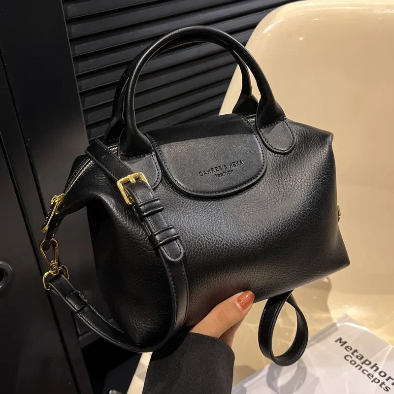 Versatile Fashionable Women's Bucket Handbag Crossbody Bag Simple Design New Hot Sale Of The Season Trendy Small Shoulder Bag Ha