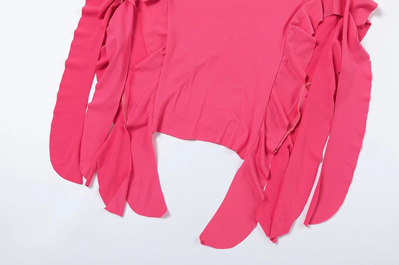 2024 Spring/Summer European and American Fashion Trend Women's New One Shoulder Bra Wrap Hip Slim Fit Irregular Dress