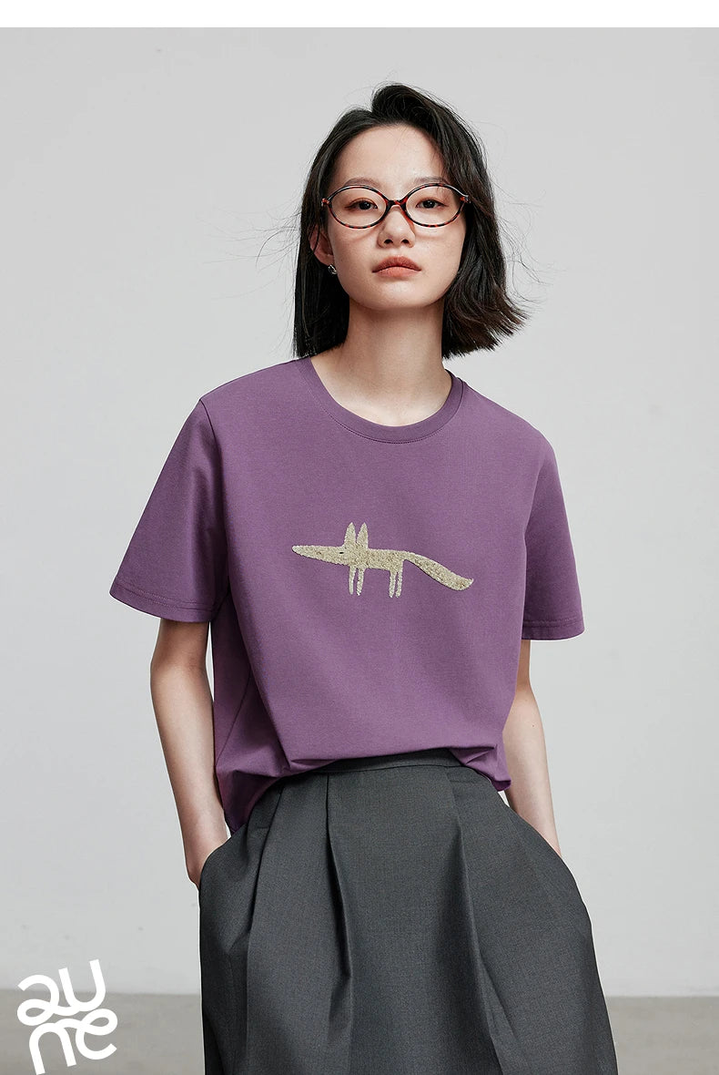 TOYOUTH Women Short Sleeve T shirt 2025 Spring New Tops 8521035