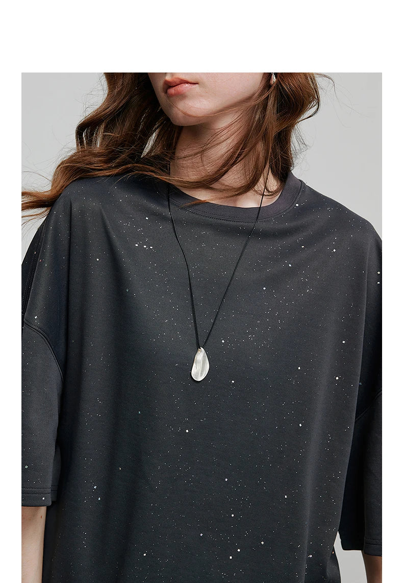 TOYOUTH Women Short Sleeve T shirt 2025 Spring New Tops 8521010