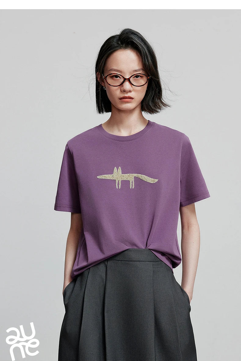 TOYOUTH Women Short Sleeve T shirt 2025 Spring New Tops 8521035