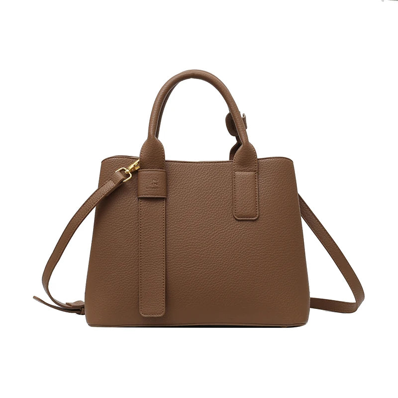 Business Handbags For Women 2022 Luxury Designer Handbag Pure Color Big Capacity Shoulder Crossbody Bags Branded Top-handle Tote