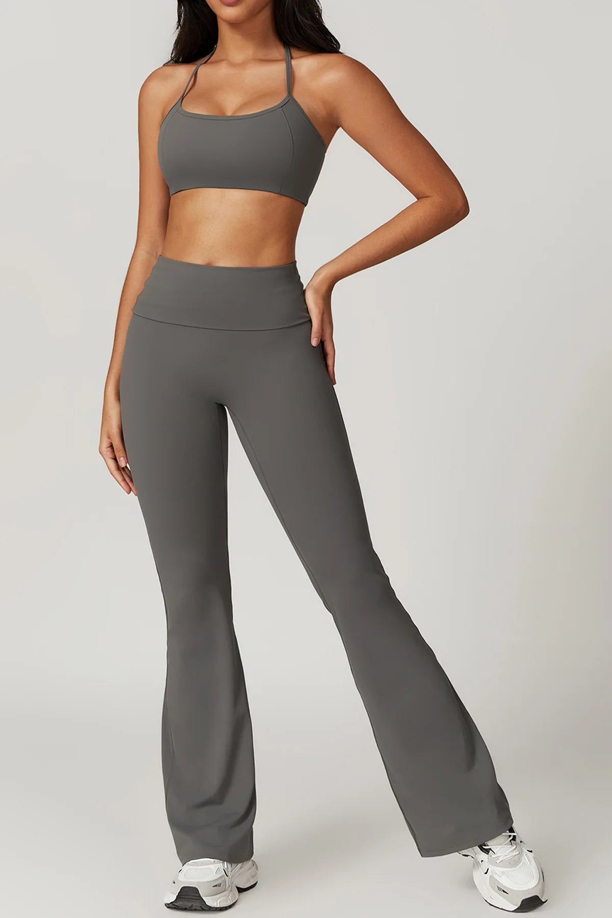 Yoga Pants Women Bell Bottoms High Waist Sport Flare Pants Gym Fitness Leggings Women Female Legging Tummy Control Running Tight