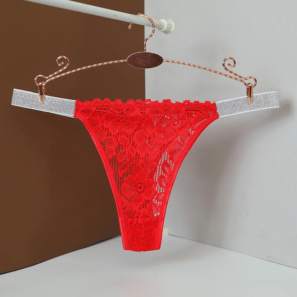 Customized Letter Sexy Lace Thong Panties for Women Custom G-String Name Jewelry Underwear Sexy Lady Bikini Hot Wife Gift