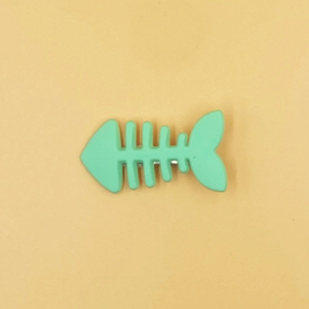 Simple Milk Tea Color Fishbone Hairpin Girl Cute Bangs Barrettes Sweet Side Hairgrips Temperament Duckbill Clip Hair Accessories