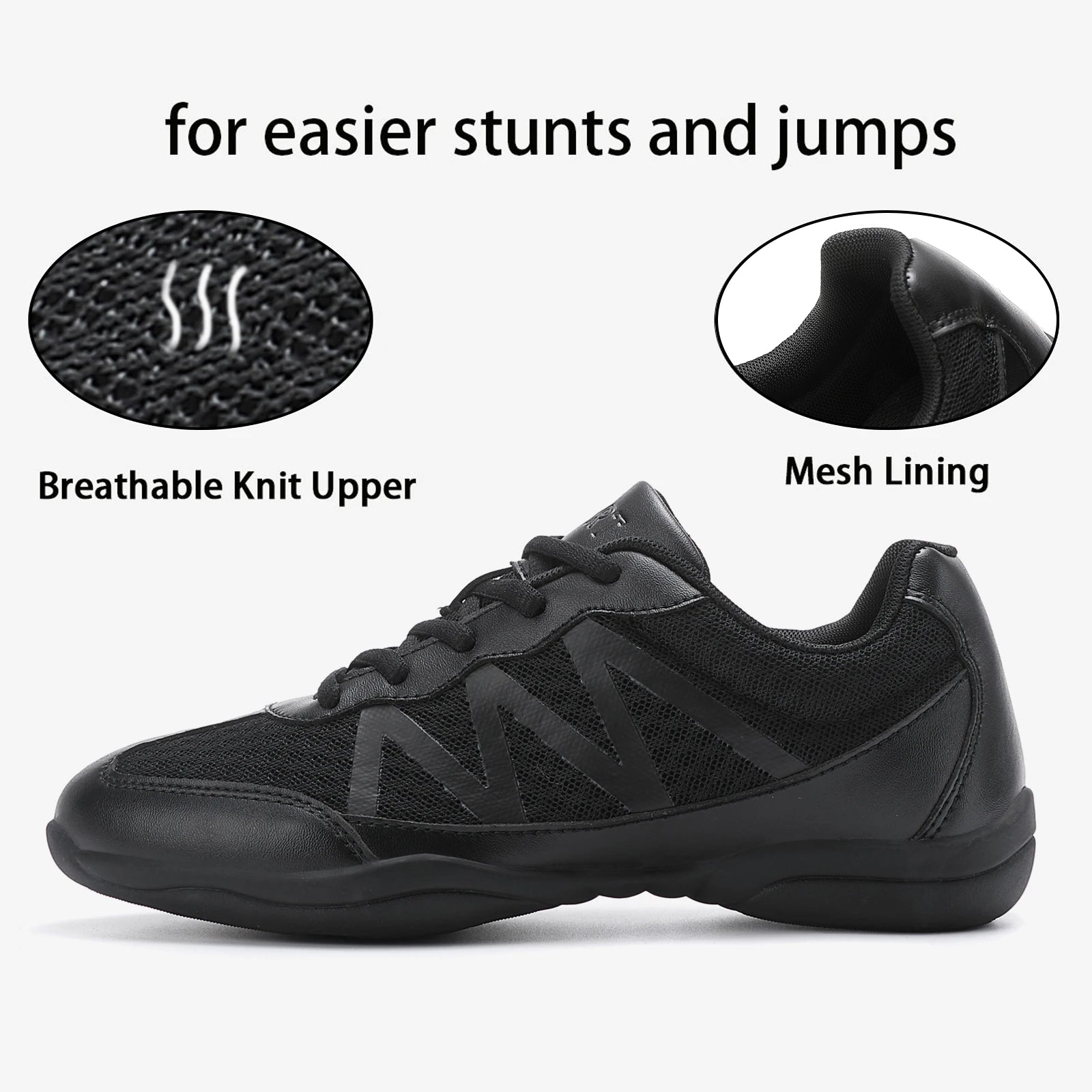 New cheerleading shoes Children's dance shoes Competitive aerobics shoes Fitness shoes Women's white jazz sports shoes 2105