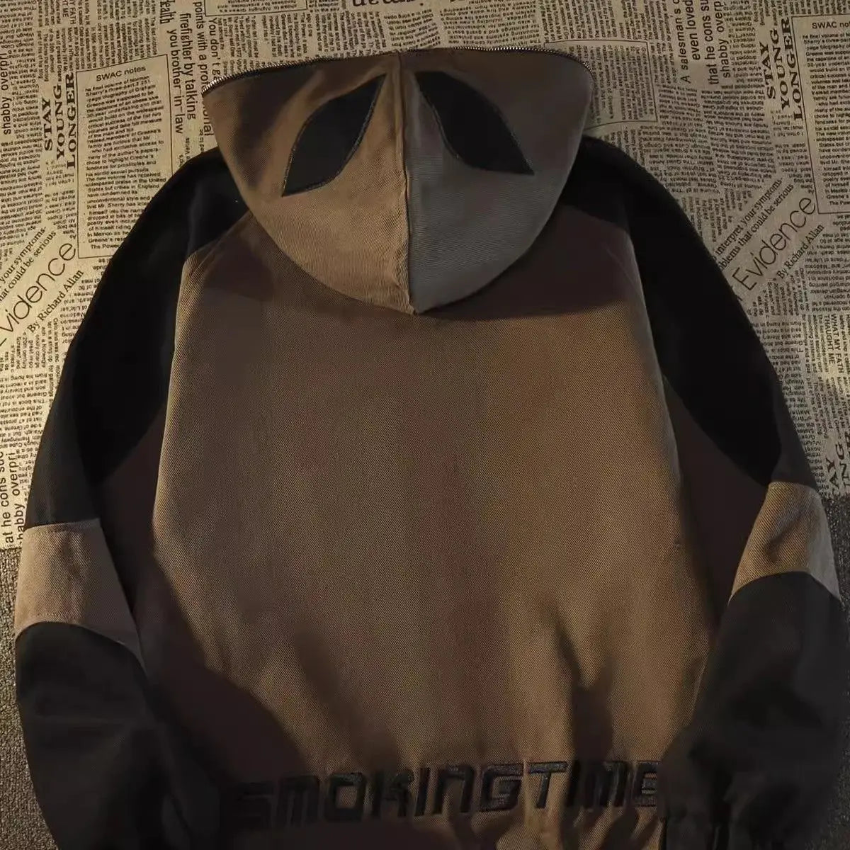 American High Street Spider Man Off Shoulder Sweatshirt Men and Women Retro Loose Oversized 150kg Couple Hooded Cardigan