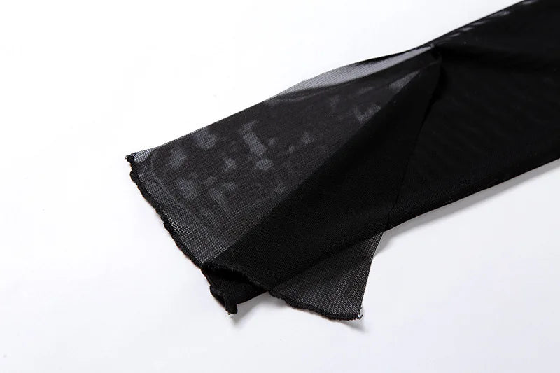 Woman's Bodysuits Summer Solid Color Long Sleeve Splice Sexy hollow-out Fashion Woman Bodysuits Dropshipping YMEK20K09854