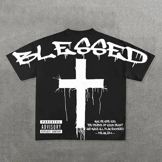 Y2K Trendy Fashion T Shirt Tops Harajuku Goth Character Graphic Print Oversized T Shirt Cotton Short Sleeves Streetwear Clothing