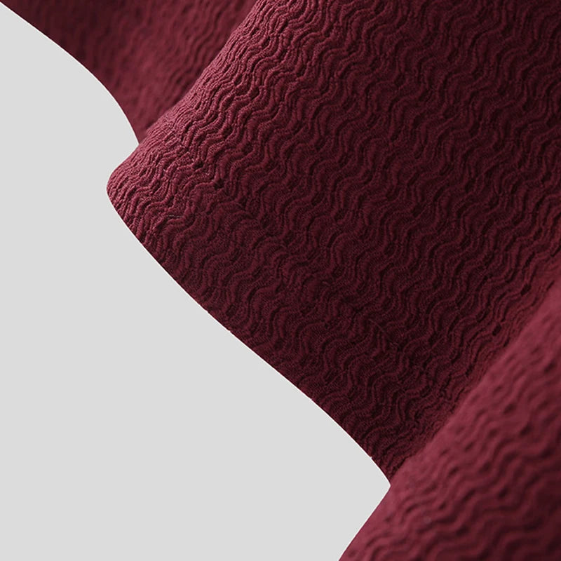 New Summer Fashion Tight T-shirt Casual Streetwear Textured High-neck Solid Color Short-sleeved Bottoming Tees Korean Style Tops