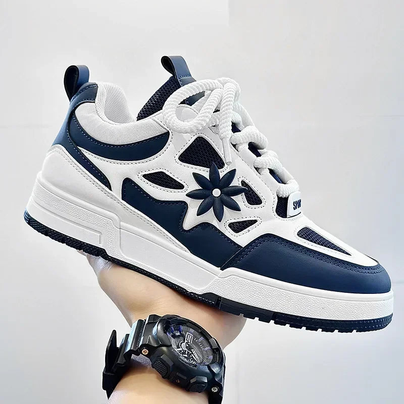 Top Men Casual Shoes Fashion Luxury Designer Black Outdoor Sport Skateboarding Shoes Male White Trainers Plate-forme Sneakers