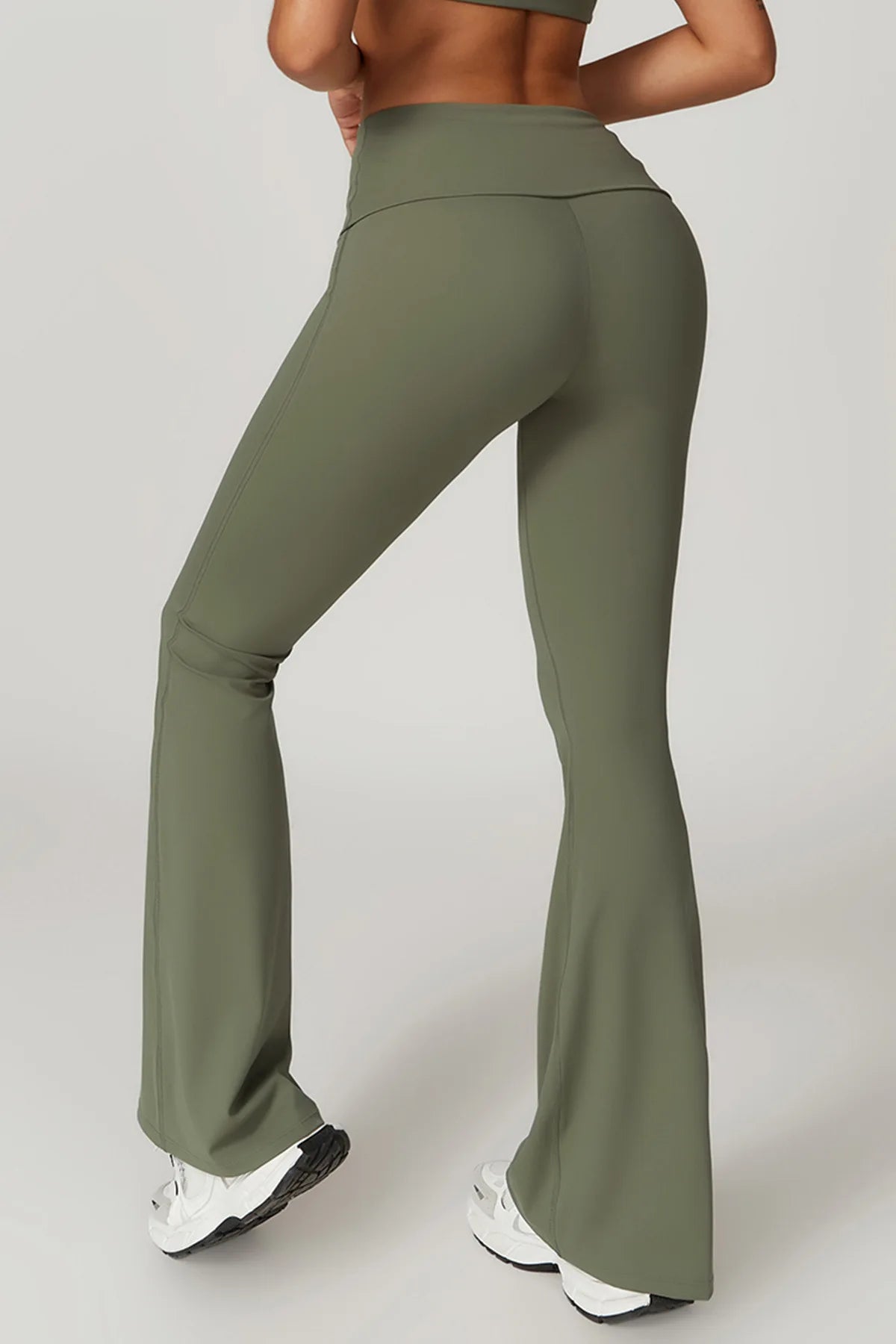 Yoga Pants Women Bell Bottoms High Waist Sport Flare Pants Gym Fitness Leggings Women Female Legging Tummy Control Running Tight