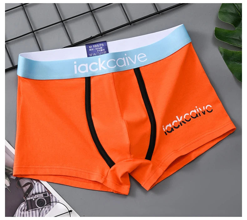4Pcs Underwear Men's Boxer Shorts Sexy Panties Cotton Boxers Man Underpants Male Shorts Homme U Convex Lingerie Wholesale Lots
