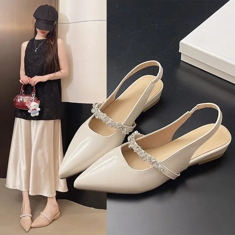 Plump Foot Big Size Single Shoes Small Heel Winter Ankle Booties round Toe Women Boots Furry Insole Rubber Outsole Solid Color