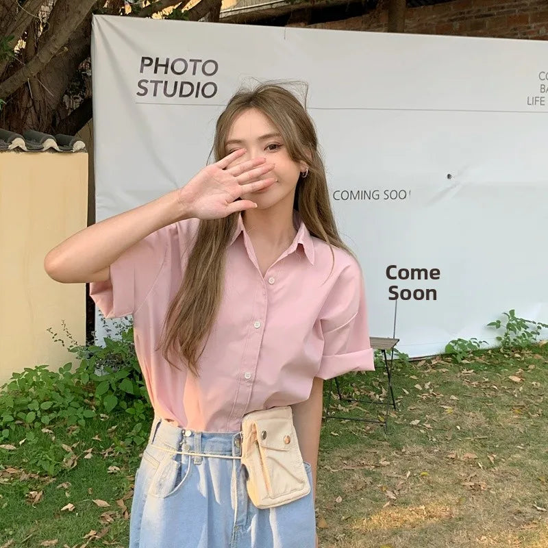 Ele ort Sve irt Vintage Hong Kong Sle Women's Busin Casual Mid-Length Commute irt Other Material 00%