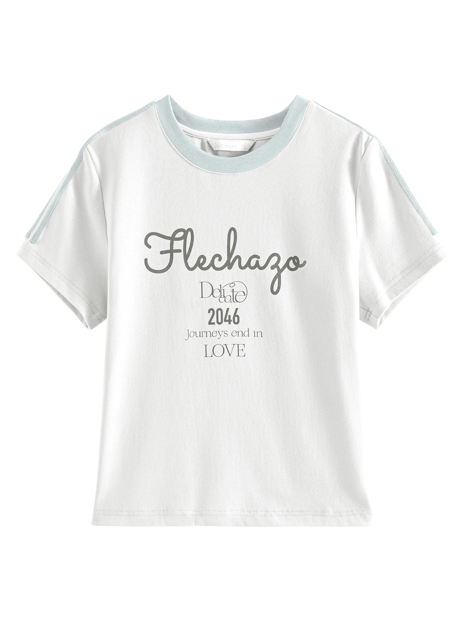 FSLE 2025 Summer Sporty Cropped Jersey Tee Petite Racerback Gym to Street Y2K Aesthetic Breathable Split Hem Reflective Trim