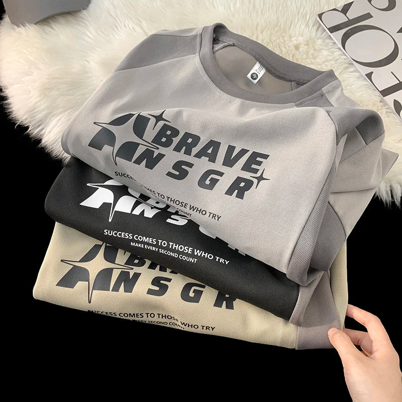 Mens Hipster Contrast Color T Shirt Oversized Vintage Racing Short Sleeve Tshirts Unisex Graphic Jersey Printed Casual Tee Shirt