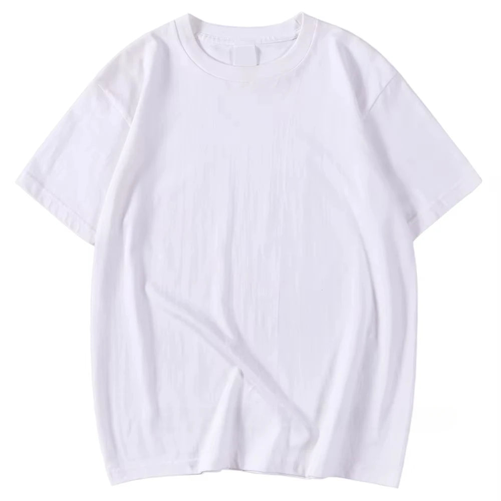 New Candy Color 100% Cotton T-Shirts Men Women 14 Colors Oversized Short Sleeves High Quality Brand Tee Clothing Soft T Shirts