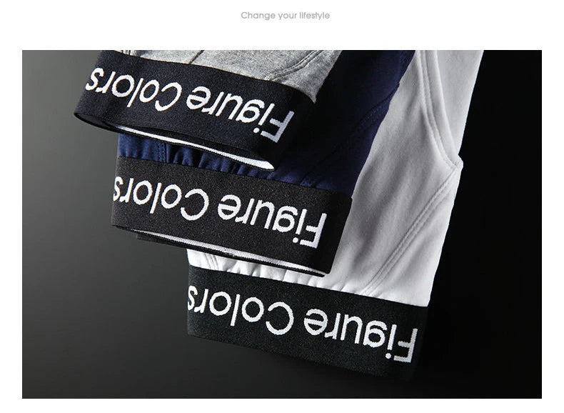 4pcs Men's Briefs Underwear Sexy Antibacterial Men's Panties Underpants Male U Convex boxer briefs for Man Absorbent Elastic