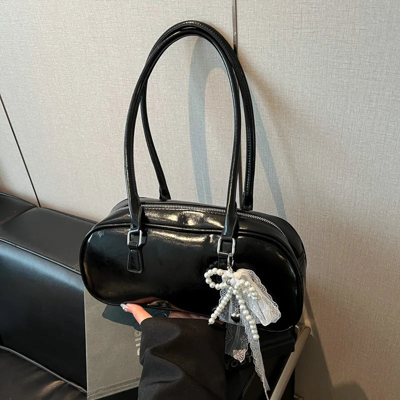 Silver Ballet Sle Large Capaci Women's Handbag Pillow Bag Versatile Underarm Bag Single oulder Bag for Young Women