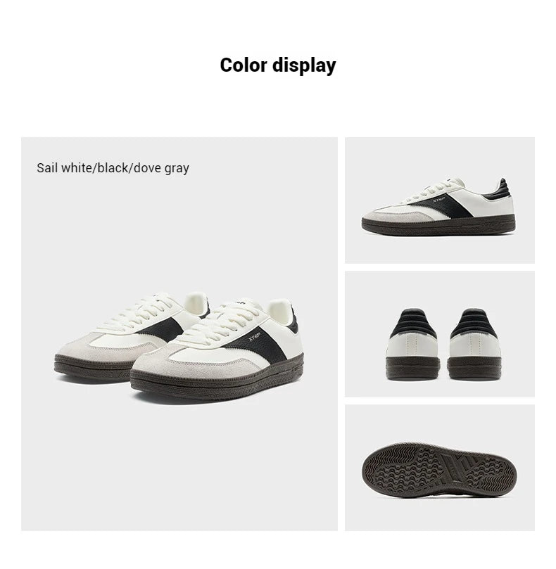 Xtep GAT Skateboarding Shoes For Men 2025 Spring Stability Comfortable Sports Shoes Classics Street Soft Sneakers 875119310004