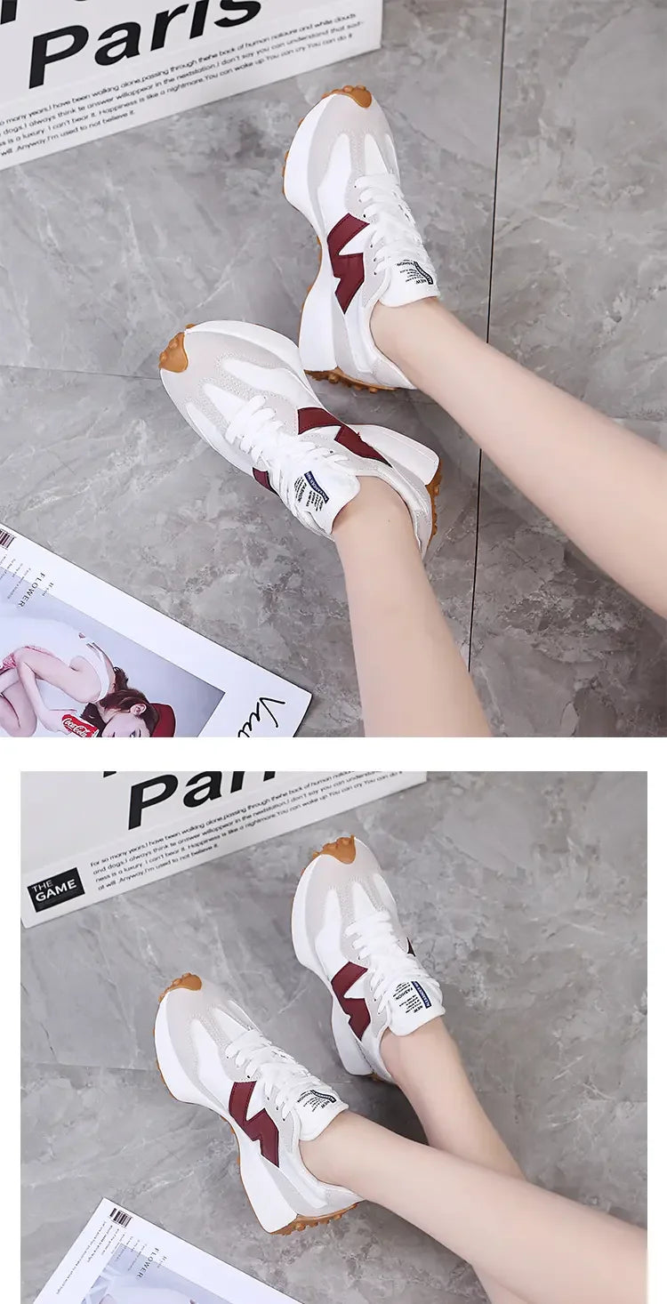 Women Sneakers 2025 New Spring Autumn Brand Luxury Vulcanize Shoes Casual Footwear Zapatillas Mujer Light Flat Breathable Shoes