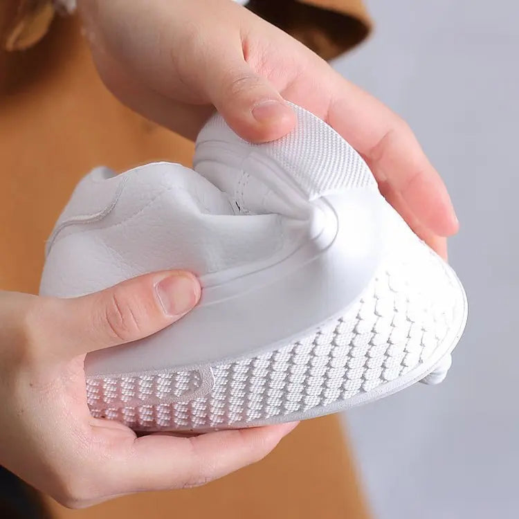 Small White Shoes Female Korean Version of the Hundred with Four Seasons Leather Casual Shoes Breathable Women's Board Shoes