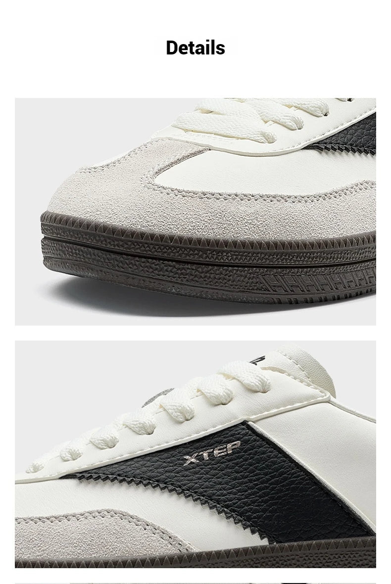 Xtep GAT Skateboarding Shoes For Men 2025 Spring Stability Comfortable Sports Shoes Classics Street Soft Sneakers 875119310004