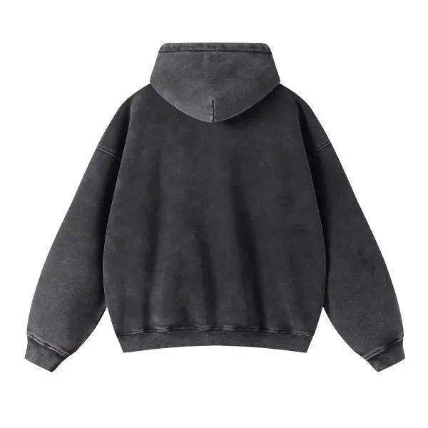 MAQVOB High Quality Luxury Apparel Street Wear Wholesale Euro US Size Spring Autum Full Up Zipper Washed Batik Dye Hoodie