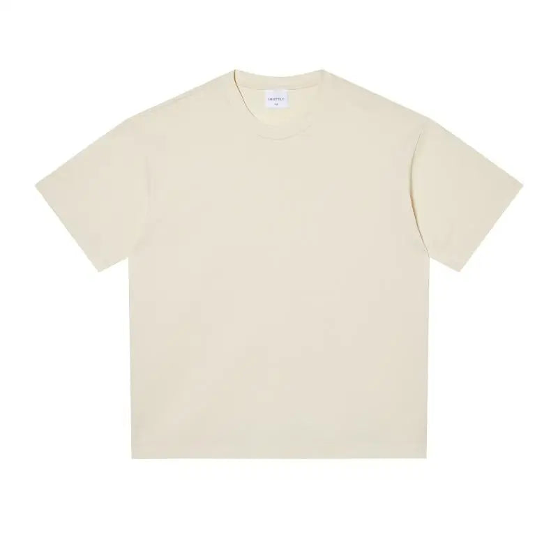 Oversized T Shirt for Men Women 280gsm Heavy Cotton Shirts Summer O-neck Oversize Tees Solid Casual Streetwear Fashion Clothing