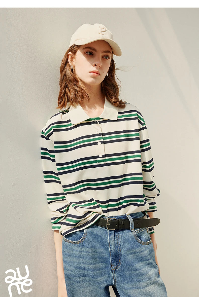 TOYOUTH Women T shirt 2025 Spring New Tops 8511053