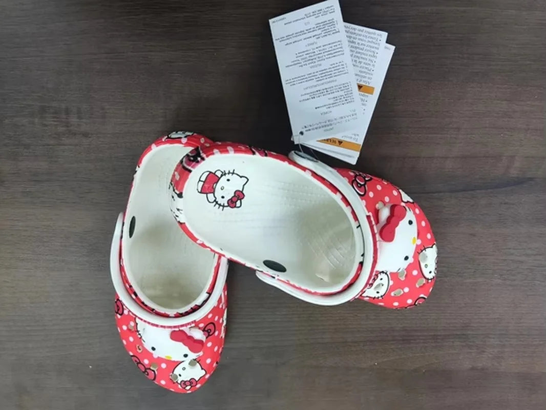 Miniso Hello Kitty Pochacco Melody Summer Children Cartoon Children Slipper Nonslip Soft Soled Wrap Toe Sandal Kid Birthday Gift