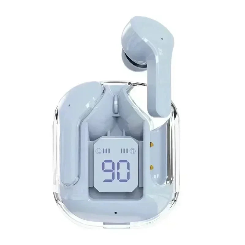 T2 Tws Wireless Bluetooth Headset Transparent Headphones ENC Power Digital Display Stereo Sound Earphones for All Smartphones